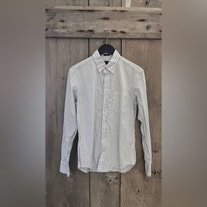 J. Crew Slim Untucked Blue/White Stripe